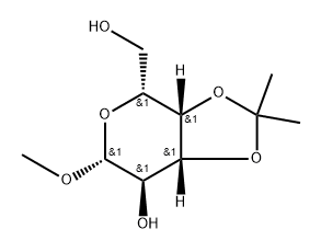 β-D-Galactopyranoside, methyl 3,4-O-(1-methylethylidene)- Structure