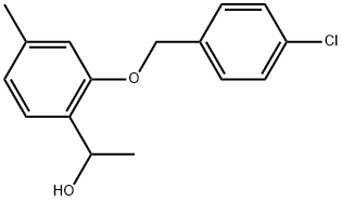 2-[(4-Chlorophenyl)methoxy]-α,4-dimethylbenzenemethanol Structure