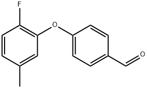 4-(2-Fluoro-5-methylphenoxy)benzaldehyde Structure