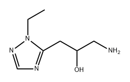 1H-1,2,4-Triazole-5-ethanol, α-(aminomethyl)-1-ethyl- Structure