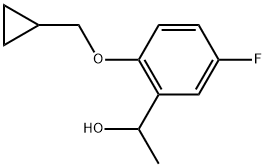 2-(Cyclopropylmethoxy)-5-fluoro-α-methylbenzenemethanol Structure