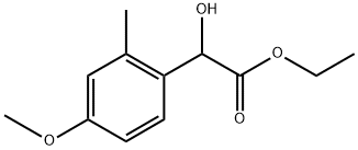 Ethyl α-hydroxy-4-methoxy-2-methylbenzeneacetate Structure