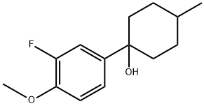 1-(3-fluoro-4-methoxyphenyl)-4-methylcyclohexanol Structure