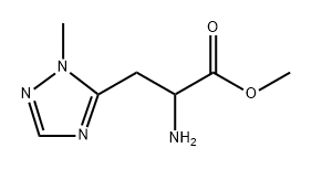 1H-1,2,4-Triazole-5-propanoic acid, α-amino-1-methyl-, methyl ester Structure