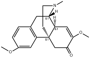 모르피난-6-온,7,8-디데히드로-3,7-디메톡시-17-메틸-,L-(+)- 구조식 이미지
