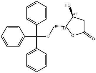 5-O-trityl-2-deoxy-D-erythro-pentono-1,5-lactone 구조식 이미지