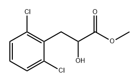 Benzenepropanoic acid, 2,6-dichloro-α-hydroxy-, methyl ester Structure