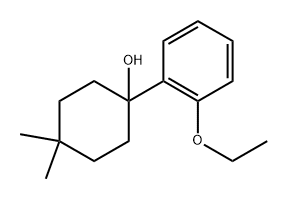 1-(2-ethoxyphenyl)-4,4-dimethylcyclohexanol 구조식 이미지