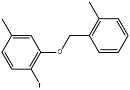 1-Fluoro-4-methyl-2-[(2-methylphenyl)methoxy]benzene Structure