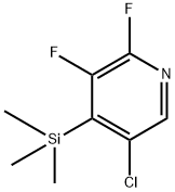 5-Chloro-2,3-difluoro-4-(trimethylsilyl)pyridine 구조식 이미지