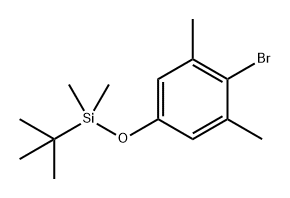 (4-Bromo-3,5-dimethylphenoxy)(tert-butyl)dimethylsilane 구조식 이미지