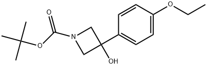 1,1-Dimethylethyl 3-(4-ethoxyphenyl)-3-hydroxy-1-azetidinecarboxylate Structure