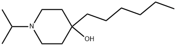 4-Hexyl-1-(1-methylethyl)-4-piperidinol Structure