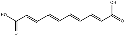 2,4,6,8-Decatetraenedioic acid, (all-E)- Structure