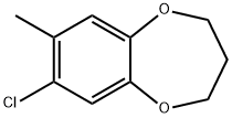 7-Chloro-3,4-dihydro-8-methyl-2H-1,5-benzodioxepin Structure