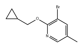 3-Bromo-2-(cyclopropylmethoxy)-5-methylpyridine Structure