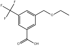 3-(Ethoxymethyl)-5-(trifluoromethyl)benzoic acid Structure