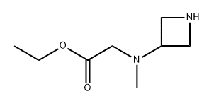 ethyl 2-[azetidin-3-yl(methyl)amino]acetate Structure