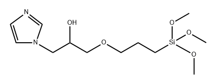 α-[[3-(Trimethoxysilyl)propoxy]methyl]-1H-imidazole-1-ethanol Structure