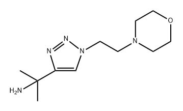 1H-1,2,3-Triazole-4-methanamine, α,α-dimethyl-1-[2-(4-morpholinyl)ethyl]- Structure