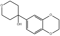 4-(2,3-dihydrobenzo[b][1,4]dioxin-6-yl)tetrahydro-2H-pyran-4-ol Structure