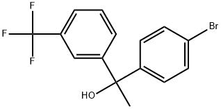 4-Bromo-α-methyl-α-[3-(trifluoromethyl)phenyl]benzenemethanol Structure