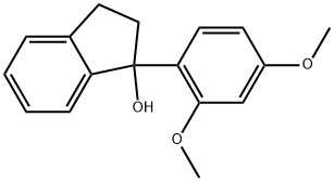 1-(2,4-Dimethoxyphenyl)-2,3-dihydro-1H-inden-1-ol Structure