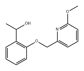 1-{2-[(6-methoxypyridin-2-yl)methoxy]phenyl}etha
n-1-ol Structure