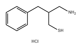 3-amino-2-benzylpropane-1-thiol hydrochloride Structure