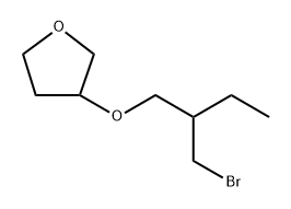 3-(2-(Bromomethyl)butoxy)tetrahydrofuran Structure