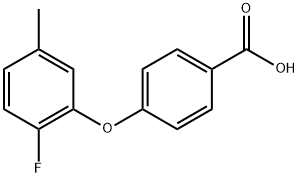 4-(2-Fluoro-5-methylphenoxy)benzoic acid Structure