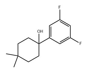 1-(3,5-difluorophenyl)-4,4-dimethylcyclohexanol Structure