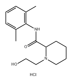 Droxicainide hydrochloride 구조식 이미지
