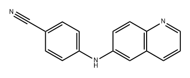 4-(6-Quinolinylamino)benzonitrile Structure