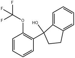 2,3-Dihydro-1-[2-(trifluoromethoxy)phenyl]-1H-inden-1-ol Structure