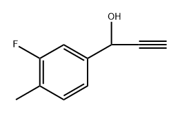 1-(3-Fluoro-4-methylphenyl)prop-2-yn-1-ol Structure