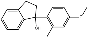 2,3-Dihydro-1-(4-methoxy-2-methylphenyl)-1H-inden-1-ol Structure