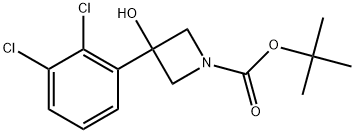 1,1-Dimethylethyl 3-(2,3-dichlorophenyl)-3-hydroxy-1-azetidinecarboxylate Structure