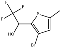 3-Bromo-5-methyl-α-(trifluoromethyl)-2-thiophenemethanol Structure