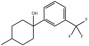 4-methyl-1-(3-(trifluoromethyl)phenyl)cyclohexanol Structure