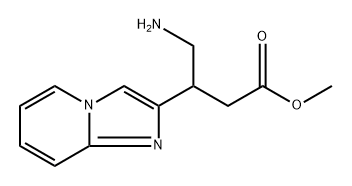 Imidazo[1,2-a]pyridine-2-propanoic acid, β-(aminomethyl)-, methyl ester Structure