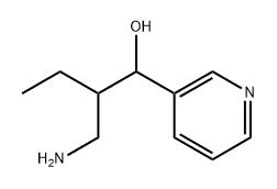 3-Pyridinemethanol, α-[1-(aminomethyl)propyl]- Structure