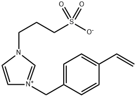 3-[(4-ethenylphenyl)methyl]-1-(3-sulfopropyl) -1H-Imidazolium, inner salt Structure