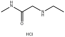 2-(Ethylamino)-N-methyl-acetamide HCl Structure