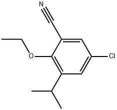 5-Chloro-2-ethoxy-3-(1-methylethyl)benzonitrile Structure