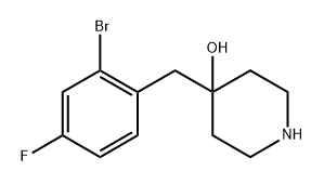 4-(2-bromo-4-fluorobenzyl)piperidin-4-ol Structure