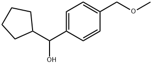 α-Cyclopentyl-4-(methoxymethyl)benzenemethanol Structure