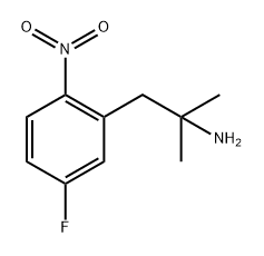 Benzeneethanamine, 5-fluoro-α,α-dimethyl-2-nitro- Structure