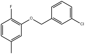 2-[(3-Chlorophenyl)methoxy]-1-fluoro-4-methylbenzene Structure