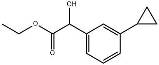 Ethyl 3-cyclopropyl-α-hydroxybenzeneacetate Structure